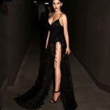 V-Neck Slit  Hammock One Piece Dress