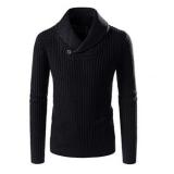 Autumn Winter Sweater Men Lapel Collar Long Sleeve Sweaters Pullovers Thick Warm Knitted Pullover Mens Sweaters Knitwear