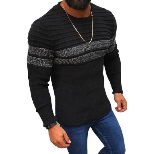 2021 New Men's Sexy Knitted Pullovers Slim Fit O-Neck Sweater Male High Street Pleated Sweaters Pullover Solid Color Long Sleeve