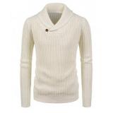Autumn Winter Sweater Men Lapel Collar Long Sleeve Sweaters Pullovers Thick Warm Knitted Pullover Mens Sweaters Knitwear