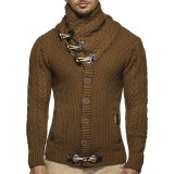 2021 New Sweater Men's Men's Autumn And Winter Knitted Large Size Sweater