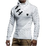 Men Sweaters 2019 Brand New Warm Pullover Sweaters Man Casual Knitwear Winter Men Black Sweatwer XXXL Computer Knitted