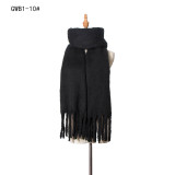Solid Color Scarf Oversized Tassel Tartan Wrap Shawl Plaid Cozy Checked Pashmina