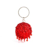 Women Shining spherical Handbag Yellow Red Blue Black Silver