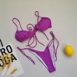 21 Colors 2021 New Swimsuit Bikini Optional Folds Gathered Drawstring Sexy Bikini Wholesale Swimwear