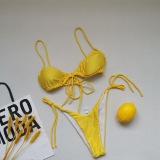 21 Colors 2021 New Swimsuit Bikini Optional Folds Gathered Drawstring Sexy Bikini Wholesale Swimwear