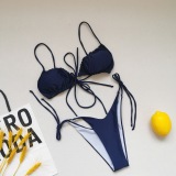21 Colors 2021 New Swimsuit Bikini Optional Folds Gathered Drawstring Sexy Bikini Wholesale Swimwear