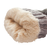 Winter knitted Beanies Hats Women Thick Warm Beanie Skullies Hat Female knit Letter Bonnet Beanie Caps Outdoor Riding Sets