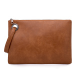 Hot Sale Simple Stylish Solid Color Faux Leather Handbags Black Red Brown Beige Grey
