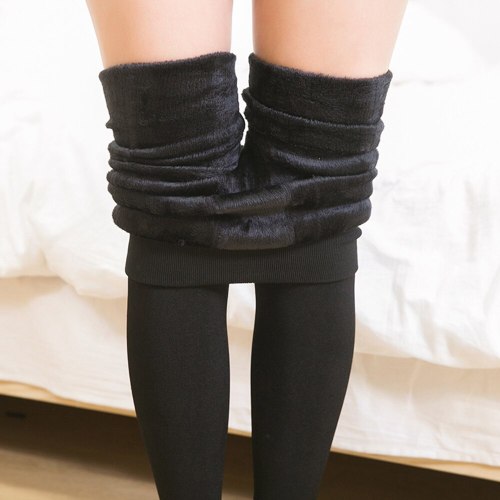 Colors Warm Pants Winter Skinny Thick Velvet Fleece Girls Leggings Women Trousers Lambskin Cashmere Pants Women Leggings