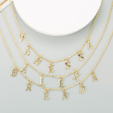 Letter Printed New Necklace