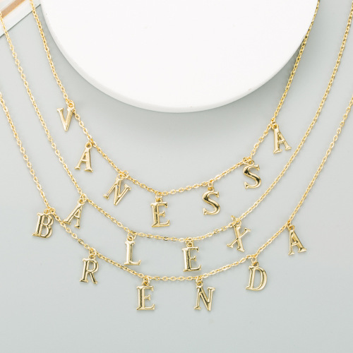 Letter Printed New Necklace