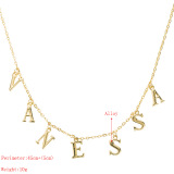 Letter Printed New Necklace