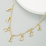 Letter Printed New Necklace