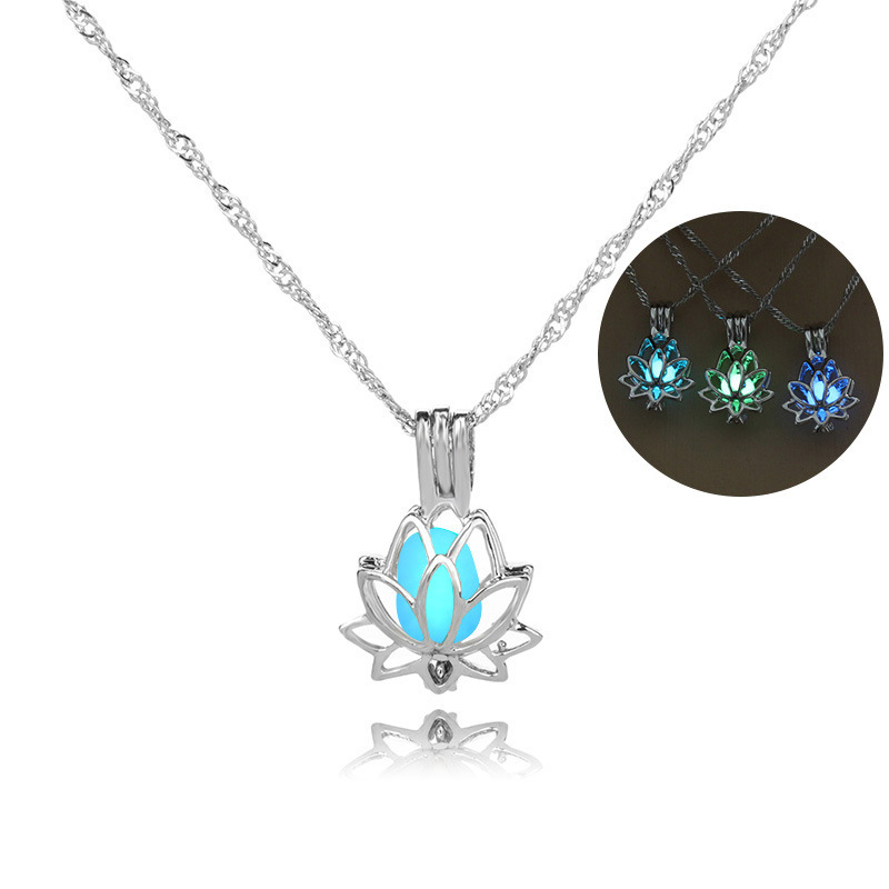 Yoga Lotus Luminescent Women Necklace