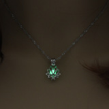 Yoga Lotus Luminescent Women Necklace