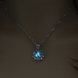 Yoga Lotus Luminescent Women Necklace