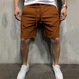 Men Shorts Wild Style Solid Color Ripped Short Pants Jogger Workout Shorts Men