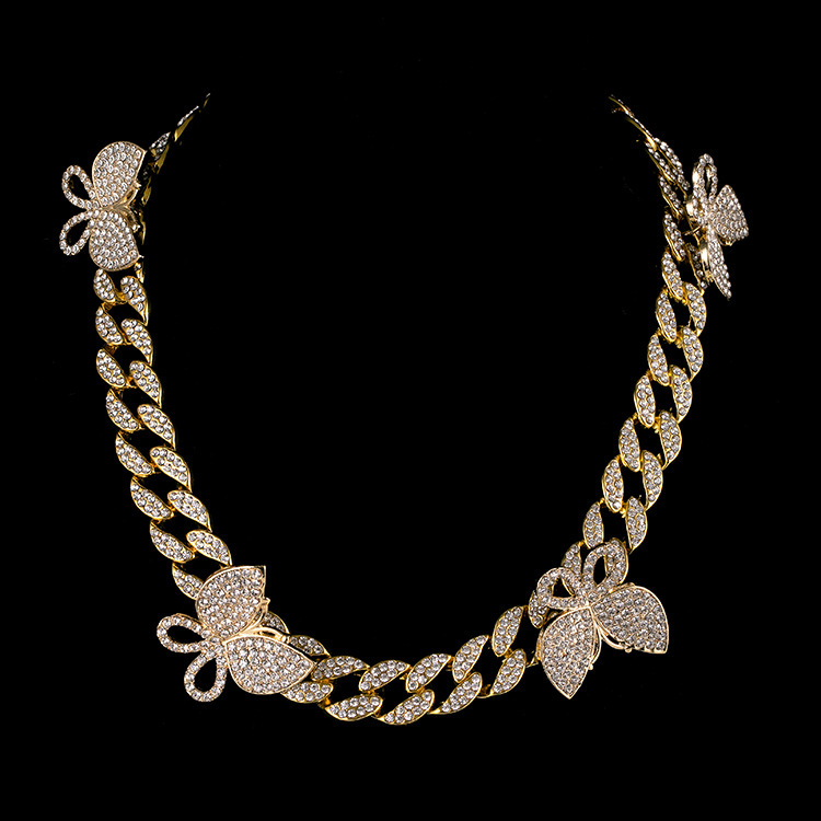Fashion Butterfly Hip Hop Necklace