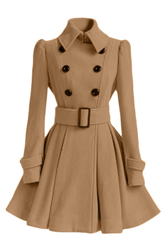 Fold Over Collar New Winter Coat S-XL