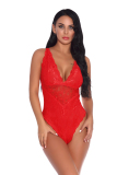  Hot Sale See Through Lace Women Backless Sexy Teddy Purple Black White Wine Red Red Pink Blue Green Gray Champagne Fluorescent Green Light Green Deep Blue S-2XL