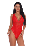  Hot Sale See Through Lace Women Backless Sexy Teddy Purple Black White Wine Red Red Pink Blue Green Gray Champagne Fluorescent Green Light Green Deep Blue S-2XL