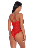 Hot Sale See Through Lace Women Backless Sexy Teddy Purple Black White Wine Red Red Pink Blue Green Gray Champagne Fluorescent Green Light Green Deep Blue S-2XL