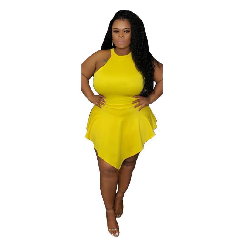 Fashion Sleeveless Back Zipper Sexy Women Plus Size Jumpsuit White Yellow Black Wine Red Blue Green L-4XL