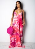Halter Neck Floral Printed Maxi Dress S-XXL