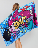 High Quality Printed Beach Towel Microfiber Quick Dry Sand Free Recycled custom Beach Towel 80*160CM