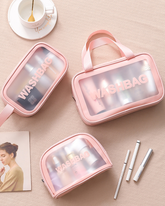 Beach Swim Makeup-Bag Waterproof Women Travel-Organizer Cosmetic Transparent Large-Capacity