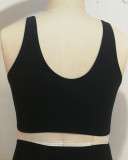 Women Sexy High Waist Two Piece Plus Size Swimwear Pink Black L-5XL
