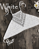 Women Sexy Bikini Tops Swimwear High Neck Hollow Halter Swimwear Crochet Separate Swimsuit Bikini Bra Hot Sale