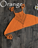 Women Sexy Bikini Tops Swimwear High Neck Hollow Halter Swimwear Crochet Separate Swimsuit Bikini Bra Hot Sale