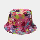 Unisex Bucket Hat Women Men Summer Hat Cartoon Print Sunscreen Sun Hat Panama Caps Fisherman Cap Outdoor Sunshade Cap Hat