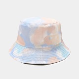 Summer Fisherman Hat Reversible Harajuku Bucket Hats For Women Men Street Hip Hop Cap Rainbow Tie Dye Printed Fishing Hat