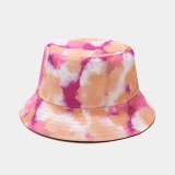 Summer Fisherman Hat Reversible Harajuku Bucket Hats For Women Men Street Hip Hop Cap Rainbow Tie Dye Printed Fishing Hat