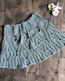 New Sexy Crochet Tassel Beach Skirt Cotton Swimsuit Fused Skirt Casual Beach Running Lace See Through Slim Mini Skirts