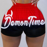 Printed Women Polyester Shorts S-3XL