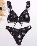 New Sunflower Bikini European And American Sexy Triangle Swimsuit