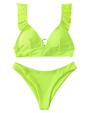 New Sunflower Bikini European And American Sexy Triangle Swimsuit
