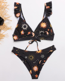 New Sunflower Bikini European And American Sexy Triangle Swimsuit