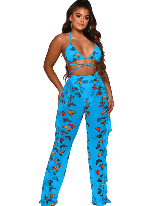2021 Wholesale Printed Two Piece Swimwear