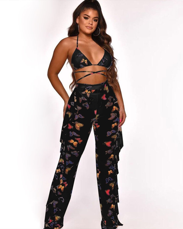 2021 Wholesale Printed Two Piece Swimwear