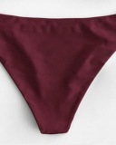 Printed Sexy Simple Style Triangle Bikini Two-piece Swimsuit