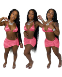 3 Pieces Set Backless Sexy Cheap Swimwear