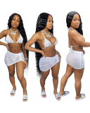 3 Pieces Set Backless Sexy Cheap Swimwear
