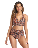 New Leopard Print Sexy Bikini Split Swimsuit For Women Two-piece Swimsuit