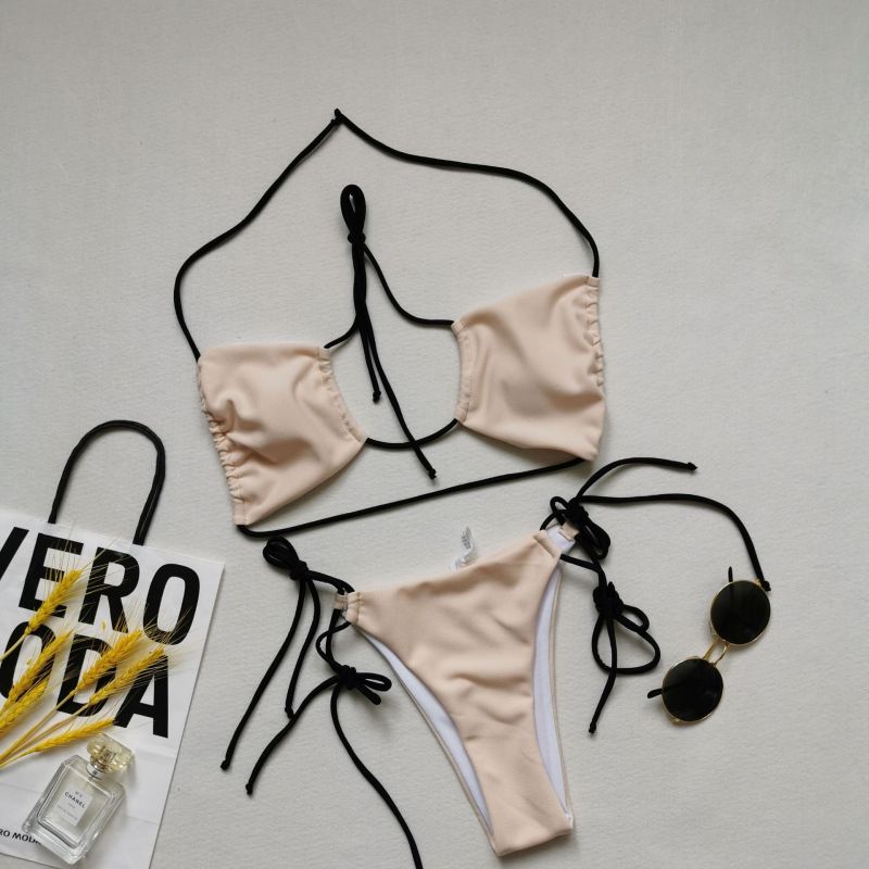 XXL Apricot Two Pieces Swimsuit