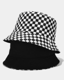 New Fashion Reversible Black White Cow Pattern Bucket Hats Fisherman Caps For Women Gorras Summer